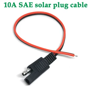 10A Кабел с единична глава САМ SAE За да се свържете удлинительного кабел SAE с единични 18AWG за автомобилната слънчеви панели