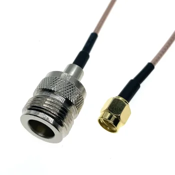 RG316 SMA plug до N на гнездото 50 Ома RF Коаксиален кабел за удължаване Косичка коаксиален