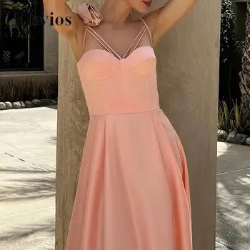 Елегантна вечерна рокля с цветя модел на рамото, секси дамски рокли трапецовидна форма в сгъвката, модно дълга рокля винтажного френски дизайн
