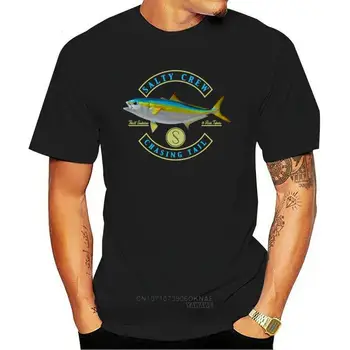 Мъжко облекло Тениска Salty Crew Преследването Fail, Забавна тениска с изображение, анимационни риба, модни реколта върховете унисекс за хладно лято