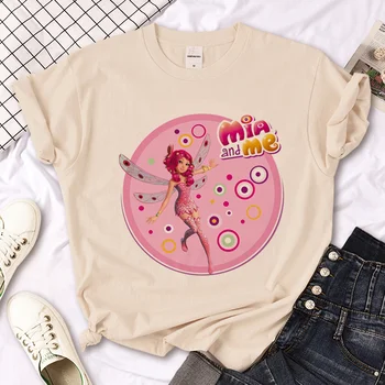 Тениски Mia And Me дамски летни тениски, дрехи на японския графичен дизайнер за момичета