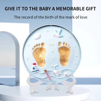 1 БР. Пластилин с ръчен печат за новородени, 100-дневен един незабравим подарък ръчна изработка, подарък за колекции 