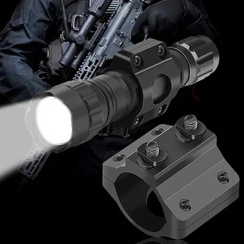 1 бр. Пръстен лампа за тактически фенер с диаметър 25,4 mm, скоба за тръби от алуминиеви сплави за ловни аксесоари за еърсофт оръжия и варгейма