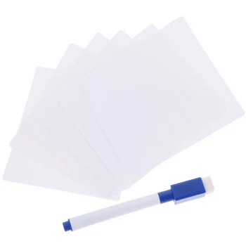 1 Комплект за Бяла дъска С клейкими бележки, Лепкава Бележник за водене на записки, за Многократна употреба Бележници, стикери за бележки
