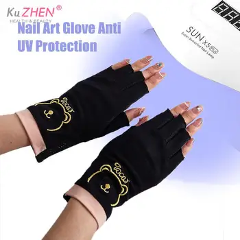 1 чифт Нови Анти-UV Ръкавици За Нокти, Ръкавица За Защита От UV-Лъчение, Ръкавица За Защита От UV-Лъчение, Гел За Дизайн на Ноктите, UV-Led Лампа, Инструмент
