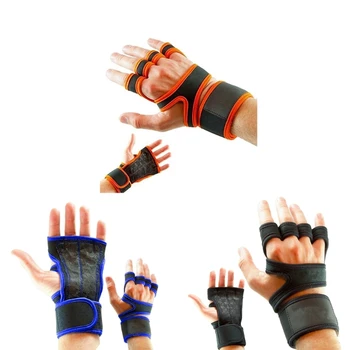 1 чифт спортни ръкавици, накладки за тренировки по вдигане на тежести, подтягиваниям, николов