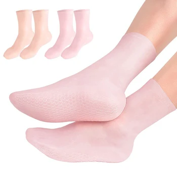 1 Чифт Чорапи С Клетъчна Подметки, Които Осигуряват Омекотяване И Защита На Крака, Плажни Чорапи За Мъже И Жени, Высокоэластичные Хранителни Чорапи За Кожата