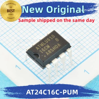 10 бр./ЛОТ AT24C16C-PUM Маркиране на AT24C16C: вграден чип 16 см, 100% Ново и оригинално спецификация съответствие