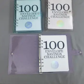 100-дневен предизвикателство спестяване на пари 100-дневен предизвикателство спестяване на пари в пликове, Весела и Лесна книга с твърди корици за двойки, което ви позволява да спестите 5050 долара с помощта на нови
