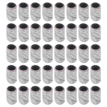 100 Шлифовъчни ленти за нокти Барабанная опесъчаване пила за нокти 180 Размер на Шлайф лентата за ноктите с фина шкурка Тренировка за нокти Маникюр договори Попълване пилочки