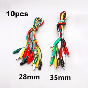 10шт Цветни кабел с щипка 