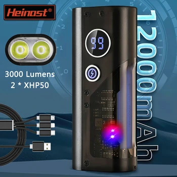 12000 ма Супер ярко фенерче USB Акумулаторна батерия led лампа Водоустойчив с 10 режима Фенерче 3000 лумена с блок захранване