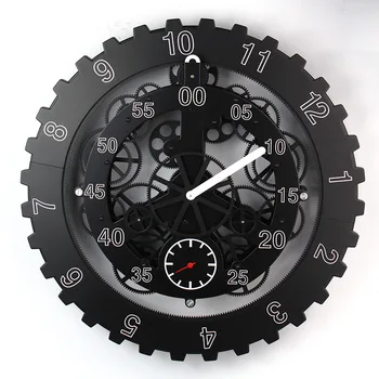 18-инчови големи кръгли часовници с шестеренчатыми въртящи се с часове