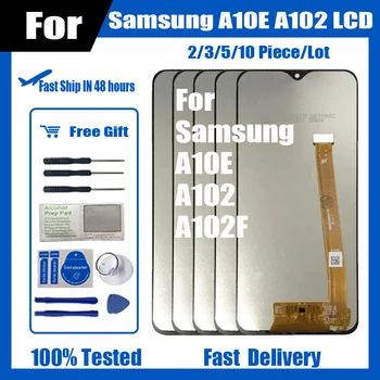 2/3/5/10 бр./Лот За Samsung A10E A102 A102F LCD Сензорен дисплей и Цифров Преобразувател В Събирането на Без /С рамка