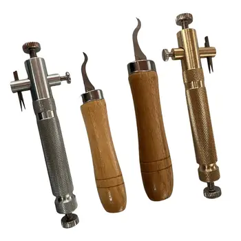 2 елемента Инструмент За Обработка на Цигулка Лек Нож За Конци На Вдлъбнатини Дървообработващи Проекта Luthier Инструменти за Начинаещи Цигулари Luthier