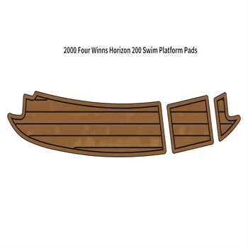 2000 Four Winns Horizon 200 Лодка за гмуркане на платформа от ЕВА, изкуствена пяна, паркет от тиково дърво