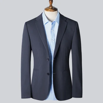2023 нов бизнес мъжки костюм за почивка, модерен яке в тон, високо качество, красив тънък единична костюм за нечестивите хора на средна възраст
