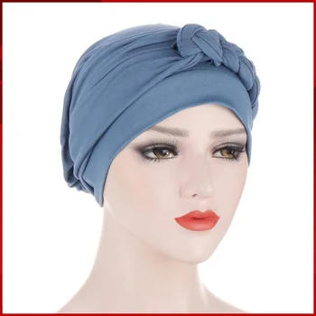 2024 Ново петно Арабската Страничната тесьма Многоцветен Мека шапка-лента за глава близкия изток мюсюлманска шапка-лента за глава с плоска периферия