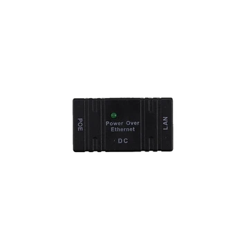 2X Сплитер Poe Инжектор Пасивно Захранване Dc През Ethernet Rj-45 10/100 Mbps Адаптер За Монтиране на Стена