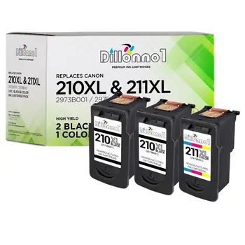 3 Опаковки PG-210XL CL-211XL 1B + 1C За Canon MX330 MX340 MX350 MX360 MX410 MX420