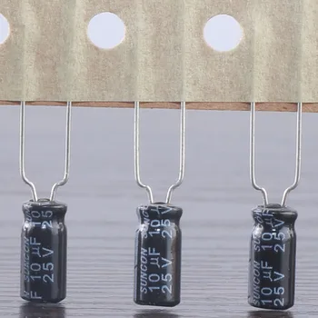 30шт SUNCON E. N 10 icf 25 алуминиеви Електролитни кондензатори 5*11 мм, 85 ℃