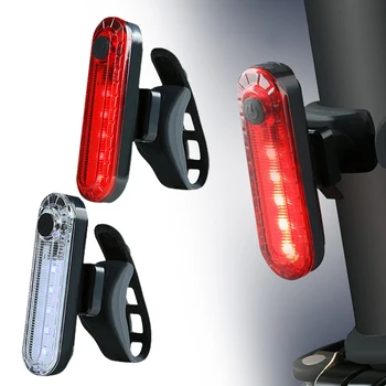 4 Режима за обратно виждане задна фенер под наем, зареждащи се чрез USB, червени сверхяркие задните светлини, подходящи за всеки велосипед / шлем за сигурност колоездене