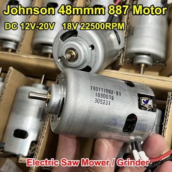 48 ММ JOHNSON 1080016 RS-887 Двигател за Постоянен Ток 12 В 18 В 20 Високоскоростен Двигател С Голям Въртящ Момент За Електрически Триони, Косачки Мелница Градински инструменти