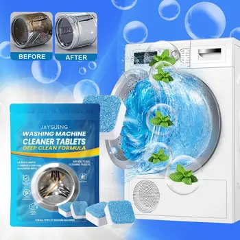 4шт Хапче за дълбоко почистване на пералната машина Instant Clean Премахва миризмата и премахва мръсотията за перална машина с колело волнообразным
