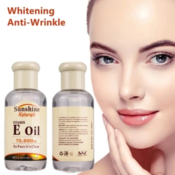 75 мл Етерично масло за лице с витамин е, Отбеливающее, сужающее пори, бръчки, средство за отстраняване на лунички, Натурална копър за грижа за кожата в Корея
