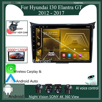 7862 Carplay Android За Hyundai I30 Elantra GT 2012 2013 2014 2015 2016 2017 Авто DVD Мултимедиен Плейър GPS Navigaiton WIFI BT