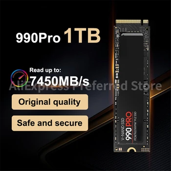 990 Pro NVMe PCIe SSD 4.0X4 M. 2 2280 1 TB И 2 TB, Вътрешен Твърд Диск, Твърд Диск за Лаптоп Мини PC Компютърни Игри SSD