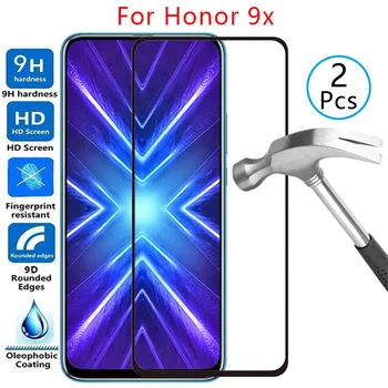 9d протектор на екрана от закалено стъкло калъф huawei honor 9x premium pro калъф за honor9x honer 9 x x9 защитен калъф за вашия телефон на корпуса bag
