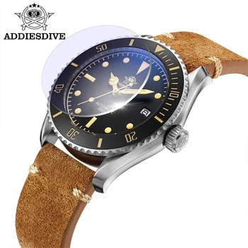 ADDIESDIVE AD2101 Мъжки часовник C3 с сверхсветящимся сапфирено стъкло с дата 20 бара Водоустойчив механизъм NH35 Автоматични часовници