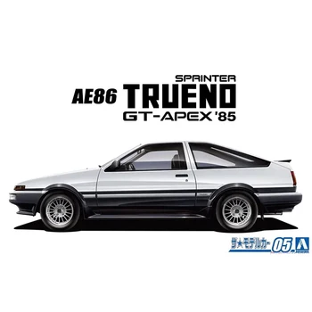 Aoshima 06141 1/24 AE86 Trueno 85 С вграден Расата си Спортен Автомобил Hobby Car Toy Пластмасов Модел на Строителния Монтажния Комплект