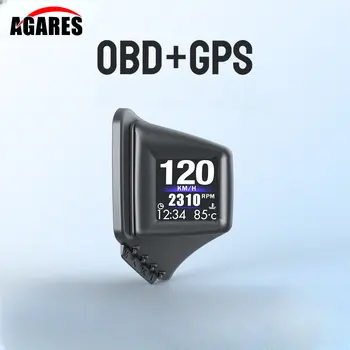 B401 HUD Централен Дисплей БДС + GPS Двойна Система за Интелигентен Сензор за Шофиране Хронометър измерване на Скоростта на Километража Цифров Измерител на Аларма