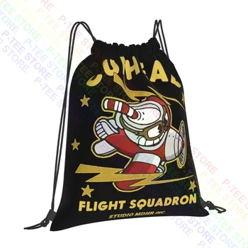 Cuphead Flight Squadron Чанти на съвсем малък, спортна чанта, Ретро раница, Спортен стил, богат на функции