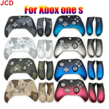 JCD 1 комплект на Оригиналния Xbox One S Взаимозаменяеми корпуса на контролера Предната обвивка на Предната панел делото Дръжки Shadow Blue Case