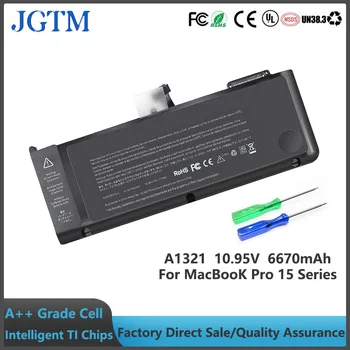JGTM 10,95 Е В 6670 mah Батерия за лаптоп A1321 За Apple MacBook Pro 15