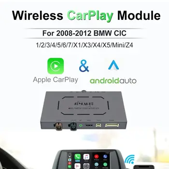 JoyeAuto за BMW F30 E90 F10 E46 E60 F20 E92 E39 iDrive CIC Безжична Apple CarPlay iOS и Android Автоматично AirPlay Mirroring Car Play