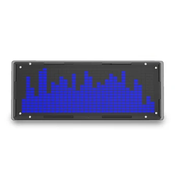 Led музикален дисплей на спектъра, определен за diy, 16X32 ритмичните светлинни часа, 8 видове режим на спектрален индикатор за запояване на SMD, синьо