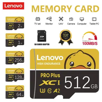 Lenovo U3 A2 Class 10 Micro Card 128 GB 1 TB И 2 TB Високоскоростен Карта с Памет SD TF Карта С Адаптер Безплатен За Ps4 Nintendo 64 Ps Vita