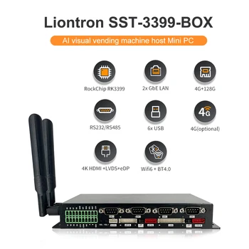 Liontron RK3399PRO Dual 1000 Mbps Ethernet SST-3399 Преносим Двоен Стенен 5G Net Wifi, Edge Computing Промишлен Мини PC