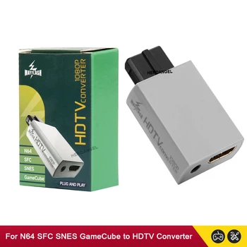 Mayflash 1080P HDMI-съвместим Конвертор на Играта адаптер за N64/NGC/SNES/SFC Plug and play Adapter към HDTV Аксесоари