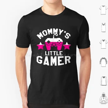 Mommy'S Little Gamer-Тениска Gamer Мамо, От Памук, За Мъже И Жени С Принтом Сам Gamer Gaming Mommys Little Gamer Little Games, Играта Twitch