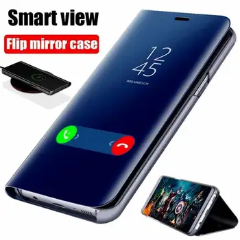 Samung A04s 4G Case Smart Sleep Mirror флип-надолу Капака на Корпуса на Телефона За Samsung Galaxy A04s A04 A 04s 04 S 4G 6,5 Магнитна Поставка-Награда