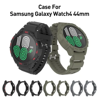 SIKAI Нов часовник калъф за Samsung Galaxy Watch 4 44 мм TPU калъф-хастар протектор каишка гривна зарядно устройство за Galaxy Watch 4