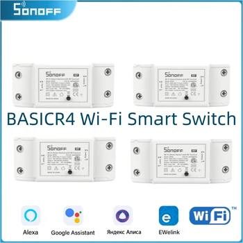 SONOFF BASICR4 Wi-Fi Smart Switch Умни Къща Сензорна Връзка Контролер за Осветление Приложение Ewelink Дистанционно Управление Чрез Алекса Google Home
