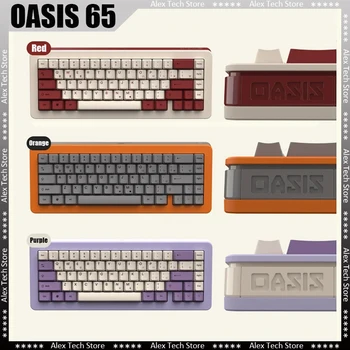 Tannsen Oasis 65 Безжична Ръчна Клавиатура Tansen По Поръчка Bluetooth Gaming Office Трети Оформление На Изпита Подарък С Гореща Замяна