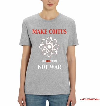 The Big Bang Theory Make Coitus Not War Женска сива мъжка тениска тениска