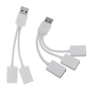 USB Мъжки към 3/2 USB 2.0 Женски Сплитер Hub удължителен кабел захранващия Кабел Адаптер за Директна Доставка на